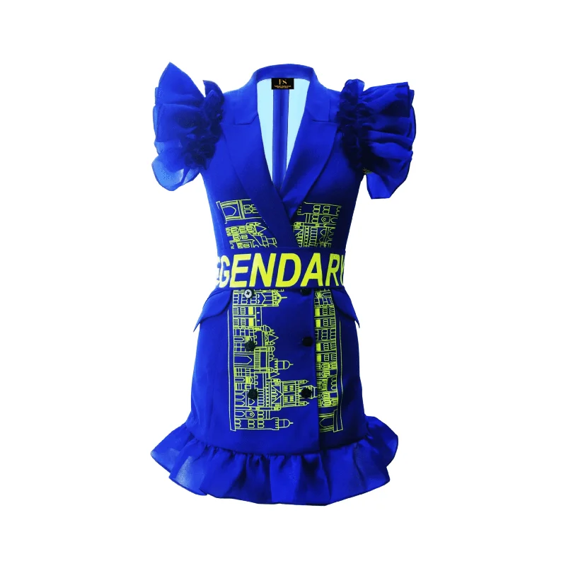 Blue Legendary Blazer Dress