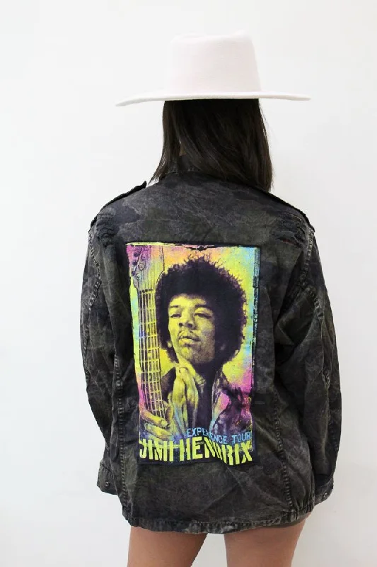 Jimi Hendrix Acid Wash Camo Jacket