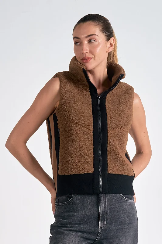 The Adrienne Teddy Zip Up Vest