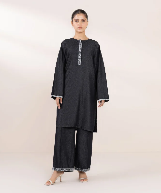 Trendy women’s clothing for every season   Embroidered Denim Shirt